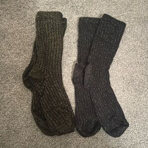 2 Pairs of Sequin Socks. Girls Small